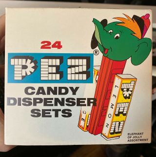 Vintage Pez Outer Cover of 1970s Counter Box Mickey Elephant Fireman Duck 3