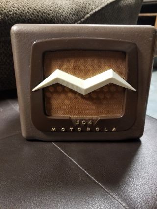 Vintage Motorola 504 Tube Speaker Am Radio - 1954 1950s & Nos Head