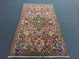 S.  Antique Hand Knotted Persian Rug Traditional Floral Carpet 3 