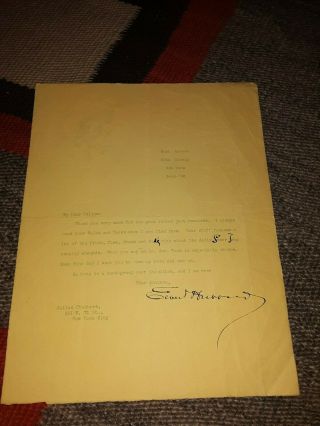 Elbert Hubbard Signed 1906 Letter Hubbard Watermarked Paper - S&h