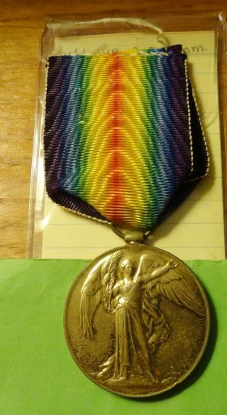 Wwi British Victory Medal 10 A.  S.  C.  A.  I.  F.