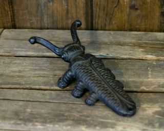 Cast Iron Beetle Bug Boot Jack Shoe Horn Cowboy Western Boot Remover