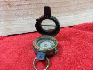 F.  Barker & Son,  Makers London,  No.  2263,  Ww1 Brass Antique Marching Compass 1917
