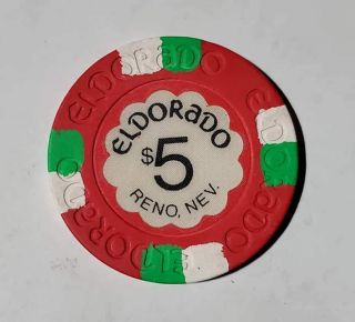 $5 Eldorado Reno,  Nevada Casino Chip
