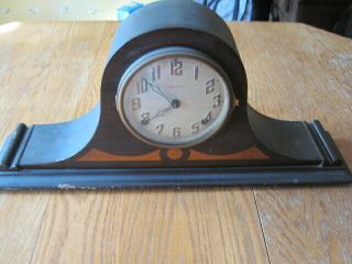 Art Deco E Ingraham Co Duplex Hathor Mantle Clock Bristol Conn No Key