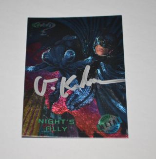 Val Kilmer Signed Batman Forever Metal Card 50 Autographed Rare