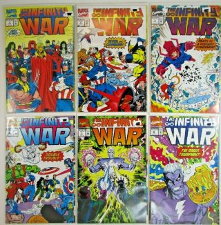 The Infinity War Complete Set 1 2 3 4 5 6 (marvel 1992) Thanos Endgame
