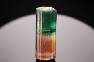Aesthetic Bi - Color Tourmaline Crystal Cruzeiro,  Brazil