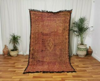 Antique Handmade Morocco Carpet 4 