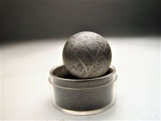 Unique Specimen Gorgeous Etched Gibeon Iron Meteorite Sphere 27.  2 Gms