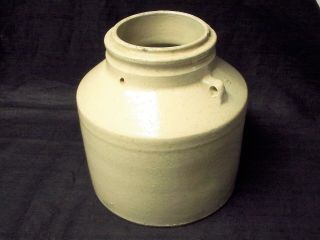 Antique Primitive Glazed Stoneware Crock Jug Pot 8.  25 " Tall