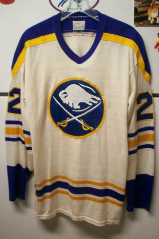 Vintage 1970s Buffalo Sabres Souvenir Hockey Jersey By Coane - Large