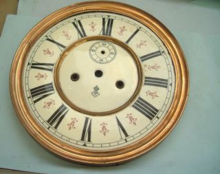 Clock Maker 2 Weight Vienna Clock Cream Dial For Gustav Becker Clock Pare Part