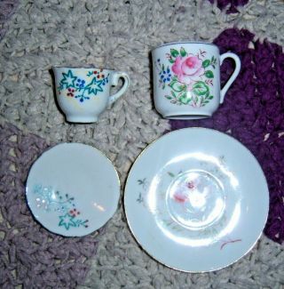 Set Of 2 Vintage Tea Cup And Saucer Set Made In Japan