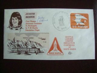 Judith Resnik Signed Envelope,  First Woman Astronaut Candidate 1978,  Space Shuttle