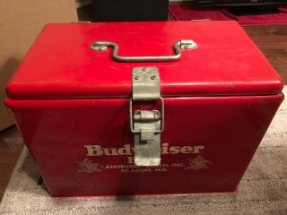 Vintage Budweiser Metal Beer Bottle/can Cooler