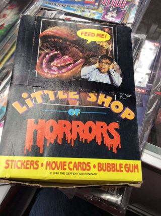 Little Shop Of Horrors Trading Cards 1986 Factory Box 36 Wax Packs