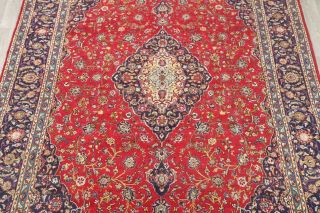 Vintage Traditional Floral Handmade Red Wool Area Rug 10 ' x14 ' 3