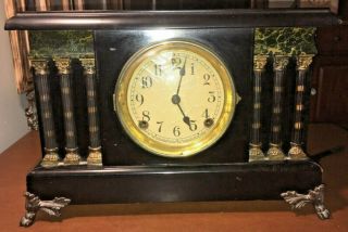 Antique Sessions Melrose 8 Day Mantle Clock For Repair