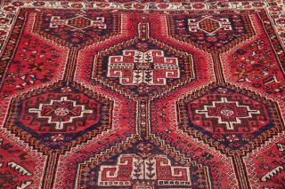Antique 5x8 South - Western Geometric Lori Oriental Area Rug Hand - Knotted Red