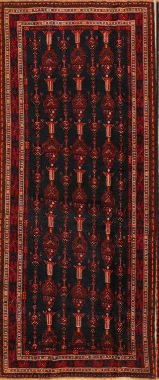 One - Of - Kind Antique Tribal Afghan Hand - Knotted Oriental Runner Rug 4x10