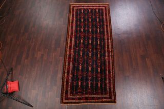 One - Of - Kind Antique Tribal Afghan Hand - Knotted Oriental Runner Rug 4x10 2