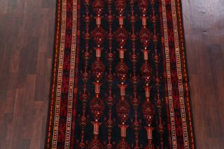One - Of - Kind Antique Tribal Afghan Hand - Knotted Oriental Runner Rug 4x10 3