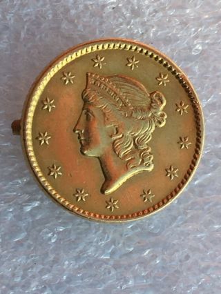 Wonderful 1851 Usa Us One 1 Dollar Gold Liberty Coin Jewelry