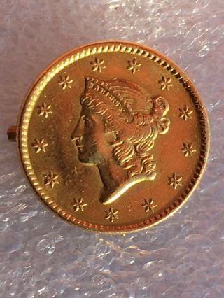 WONDERFUL 1851 USA US ONE 1 DOLLAR GOLD LIBERTY COIN JEWELRY 2
