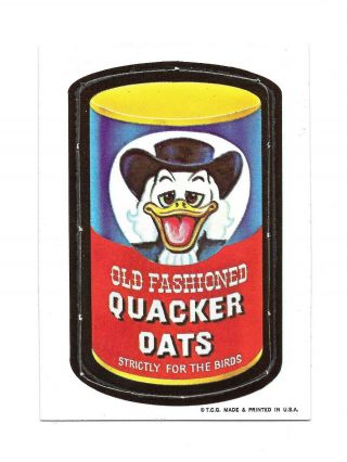 1967 Topps Wacky Packages Die - Cut 44 Quacker Oats