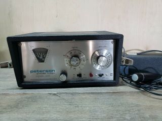 Vintage Peterson Model 400 Strobe Tuner Knight Allied Radio Microphone Japan