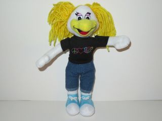 Chuck E Cheese Helen Henny Plush Doll Toy Mascot Girl Bass Player Hen Stuffed