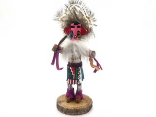 Native American Kachina Doll “corn Dancer” Handmade Signed Indian Artist