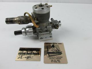 Vintage K&b 11cc Nitro Rc Boat Motor Engine Older Radio Control Speed Boat