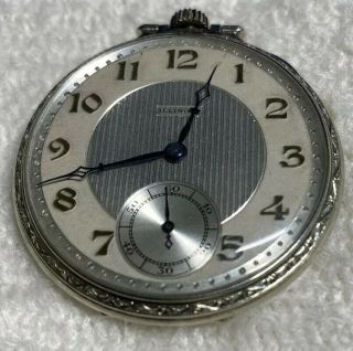 Illinois Pocket Watch A Lincoln 19 Jewels Model 3xt 1926 1000 Made