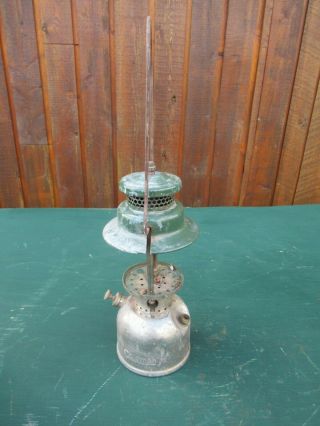 Vintage Coleman Lantern Green Chrome Model 242b Made In Canada Dated 8 49 1949