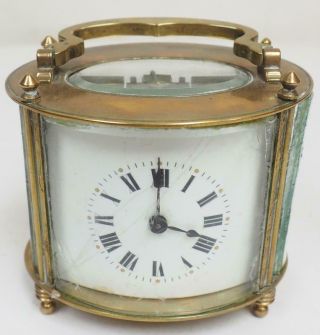 Antique French 8 Day Bronze & Bevelled Glass Carriage Clock Restoration