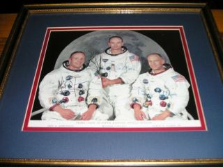 Apollo 11 Autopen Signed Auto Official Nasa Photograph 1969 Framed