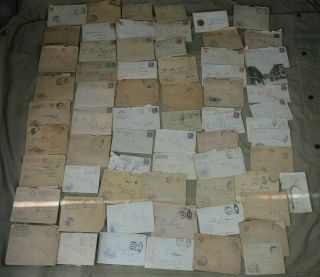Wwi Us Army Aef 36th Infantry Division 141st Infantry Regiment Letter Grouping