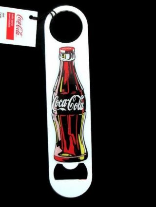 Coca - Cola Metal Bottle Opener Contour Bottle And Bottle Cap -