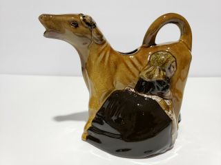 Vintage Ceramic Cow Creamer Pitcher Milk Maid And Calf By The Guernsey Pottery