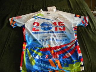 2015 Vail/beaver Creek Fis Xl Cycling Jersey Autographed By Lindsey Vonn