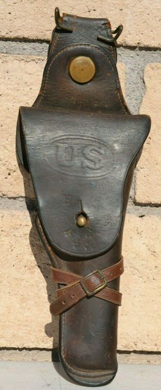 Us Wwi M1911 Pistol Leather Holster Dated 1915 Unites States Army Ww1