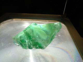 Andara Crystal Glass 400 Grams Lime F10 Mystic Monatomic