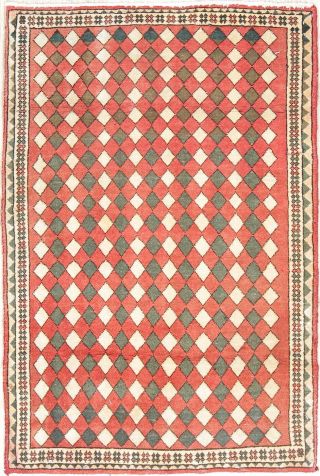 Abadeh 2x3 Wool Hand - Knotted Geometric One - Of - A - Kind Oriental Area Rug