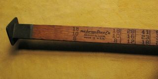 Vintage Lufkin Rule Co.  Brass & Wood Doyle Scribner Log Scaling Stick 42 " Long