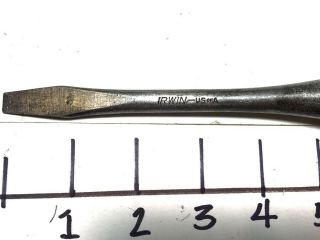 Vintage IRWIN US of A Perfect Handle Screwdriver 8 - 1/2 