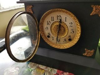 Antique E.  Ingraham Co.  Bristol Conn.  Usa Mantle Clock Project Or Parts