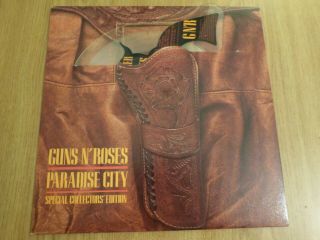 Guns N Roses - Paradise City - 7 " Shaped Pic Disc,  Sleeve - Very Good,