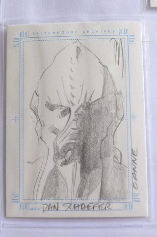Stargate Sg - 1 Season 5 Sketch Sketchafex Card Dan Schaefer Oannes 2